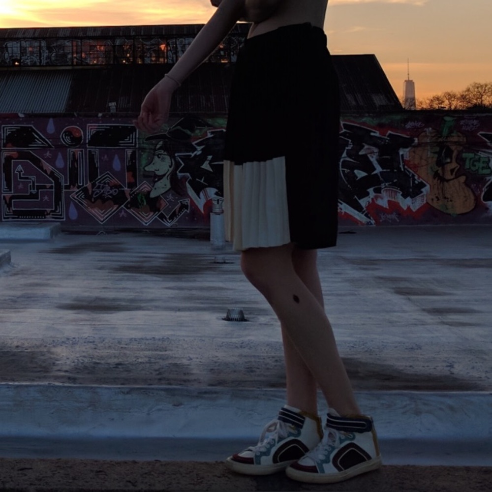 Kenzo Pleated Midi Culottes Skort